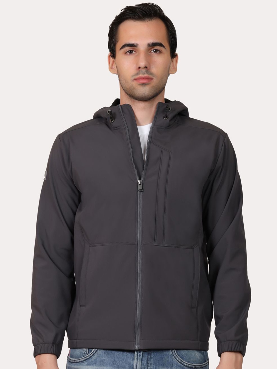 

Spirit Men Polyester Lightweight Tailored Jacket, Grey
