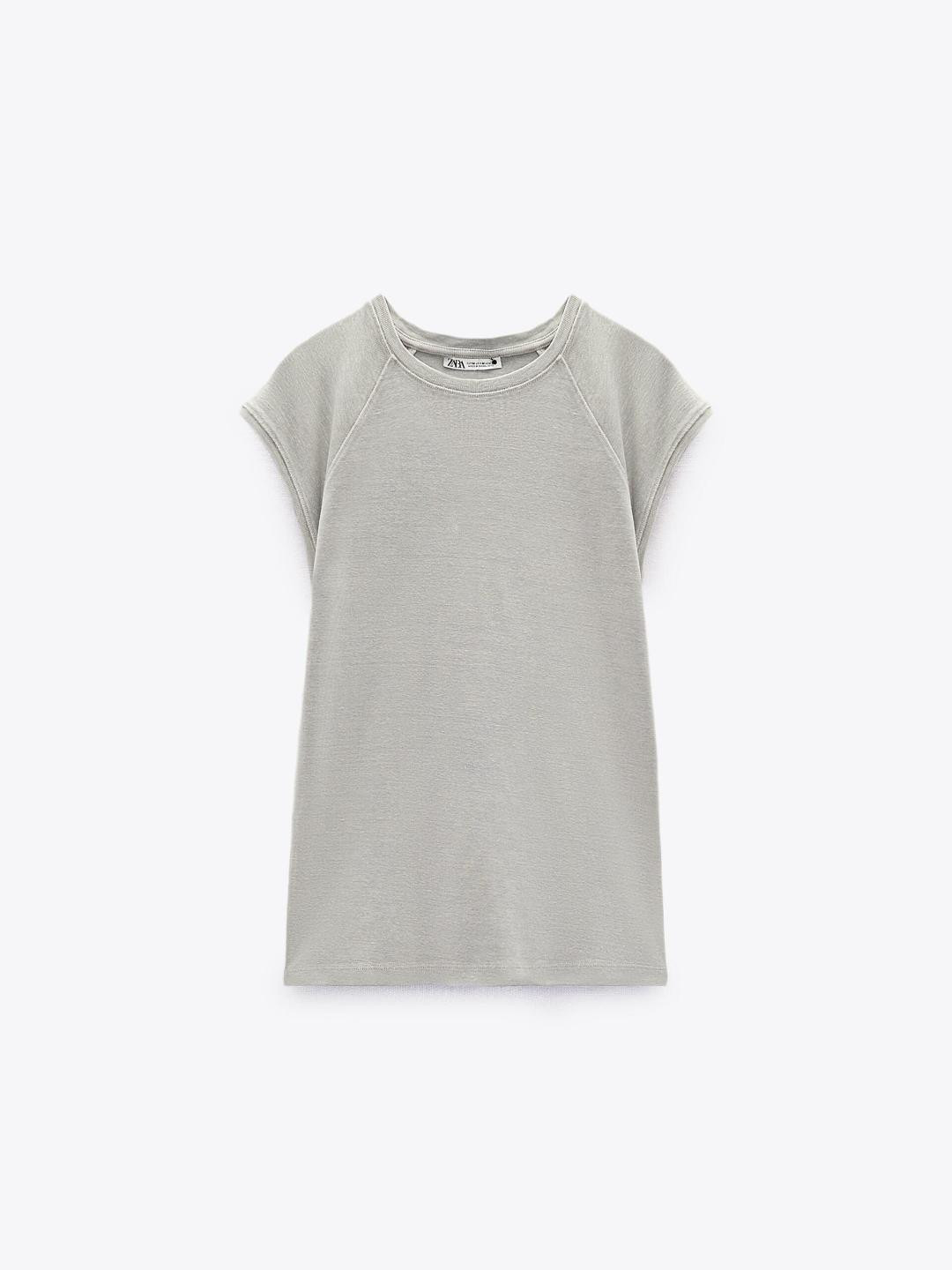 

ZARA Women Grey Tshirts