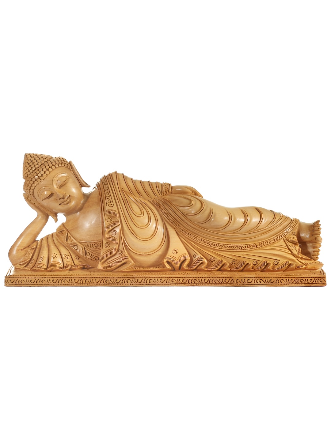 

Exotic India Brown Buddha Idol Showpiece