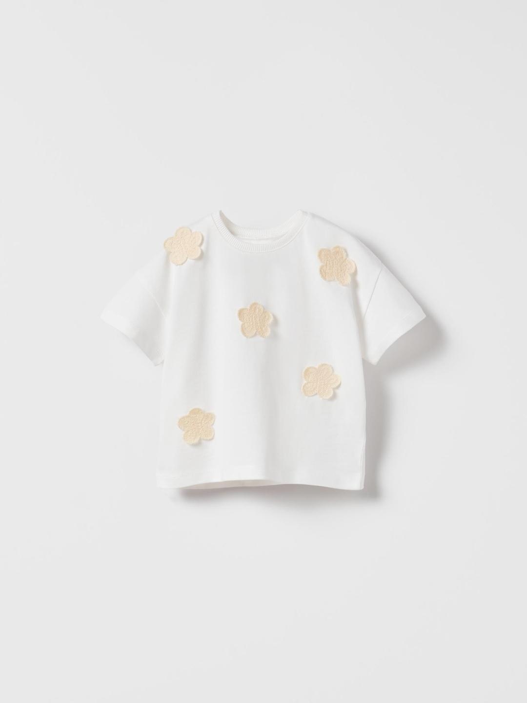 

ZARA Kids-Unisex White Tshirts