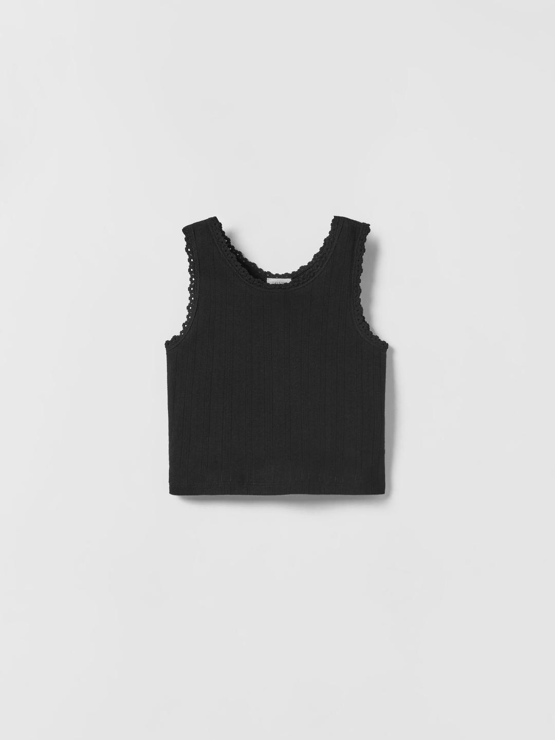 

ZARA Girls Black Tshirts