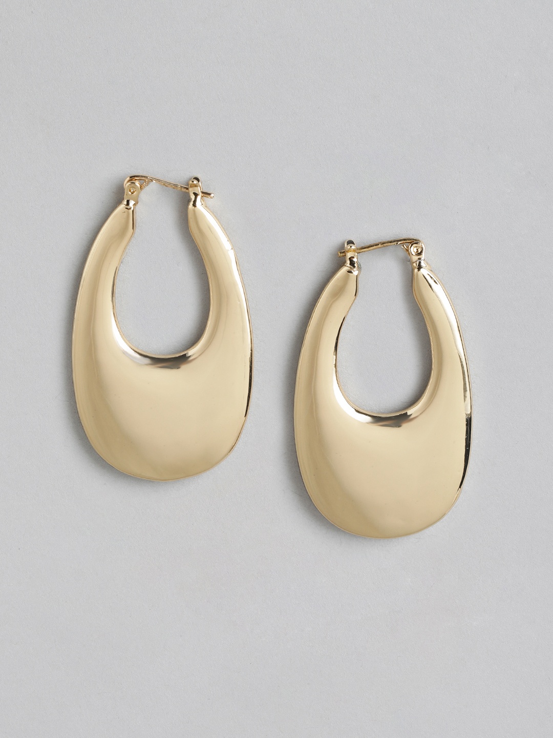 

Forever New Gold-Plated Oval Hoop Earrings