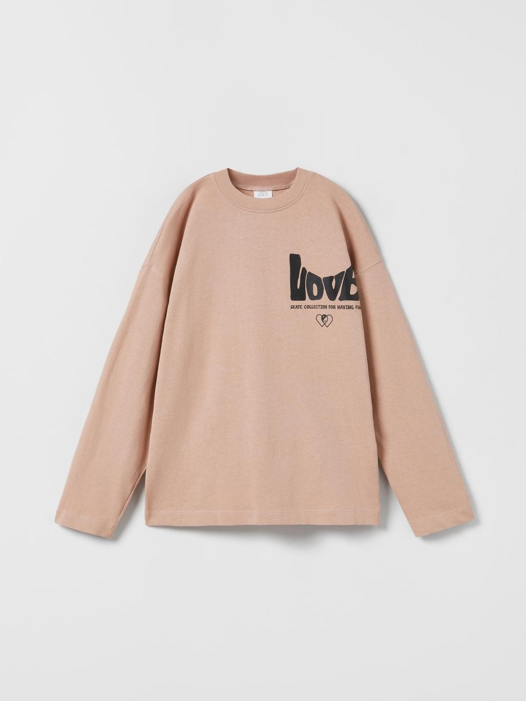 

ZARA Girls Beige Tshirts