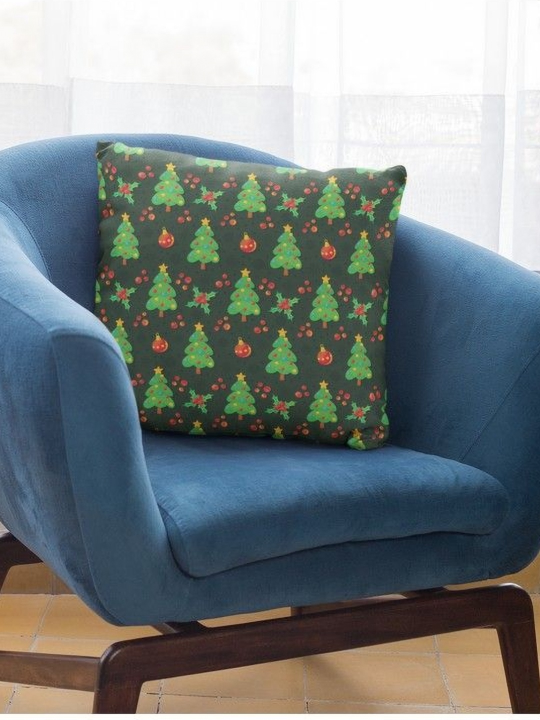 

THEYAYACAFE Olive Green & Green Velvet Square Cushion Covers