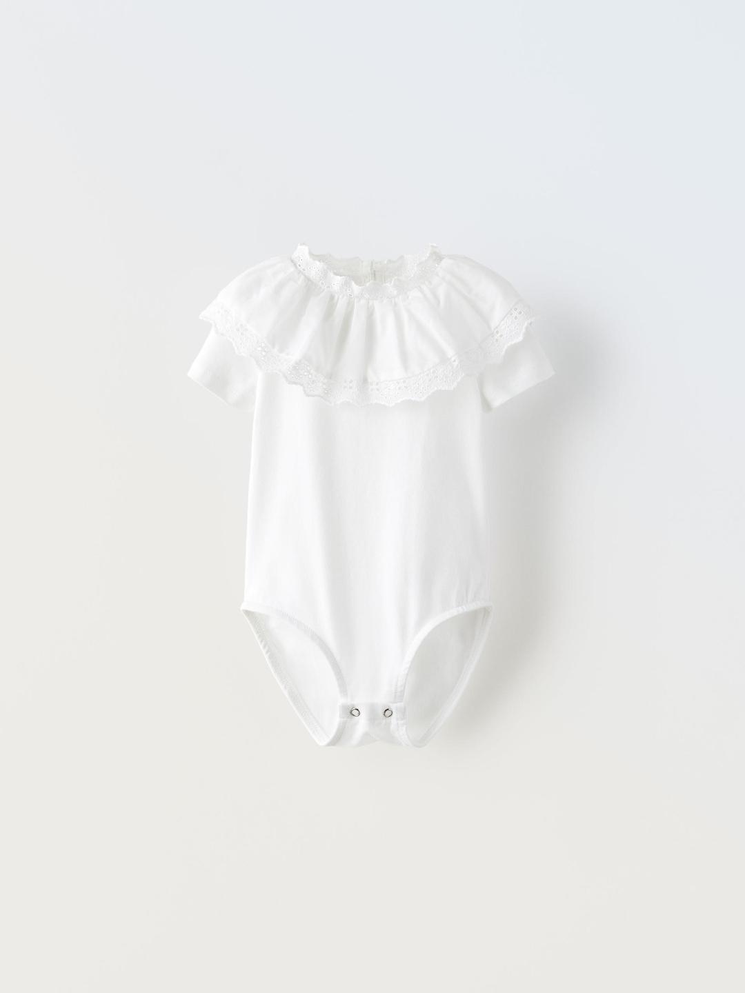 

ZARA Kids-Unisex White Tshirts