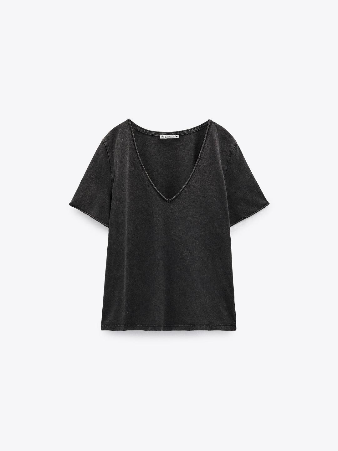 

ZARA Women Grey Tshirts