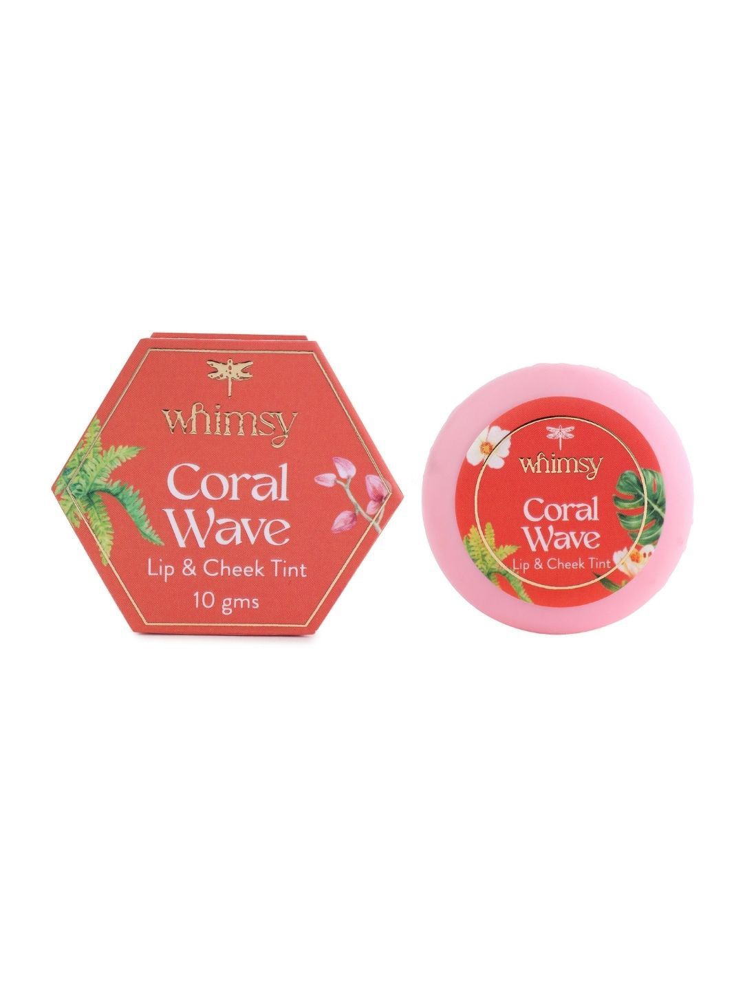 

Whimsy Beauty Coral Wave Non Toxic Lip & Cheek Tint Lip Balm- 10 g, Red