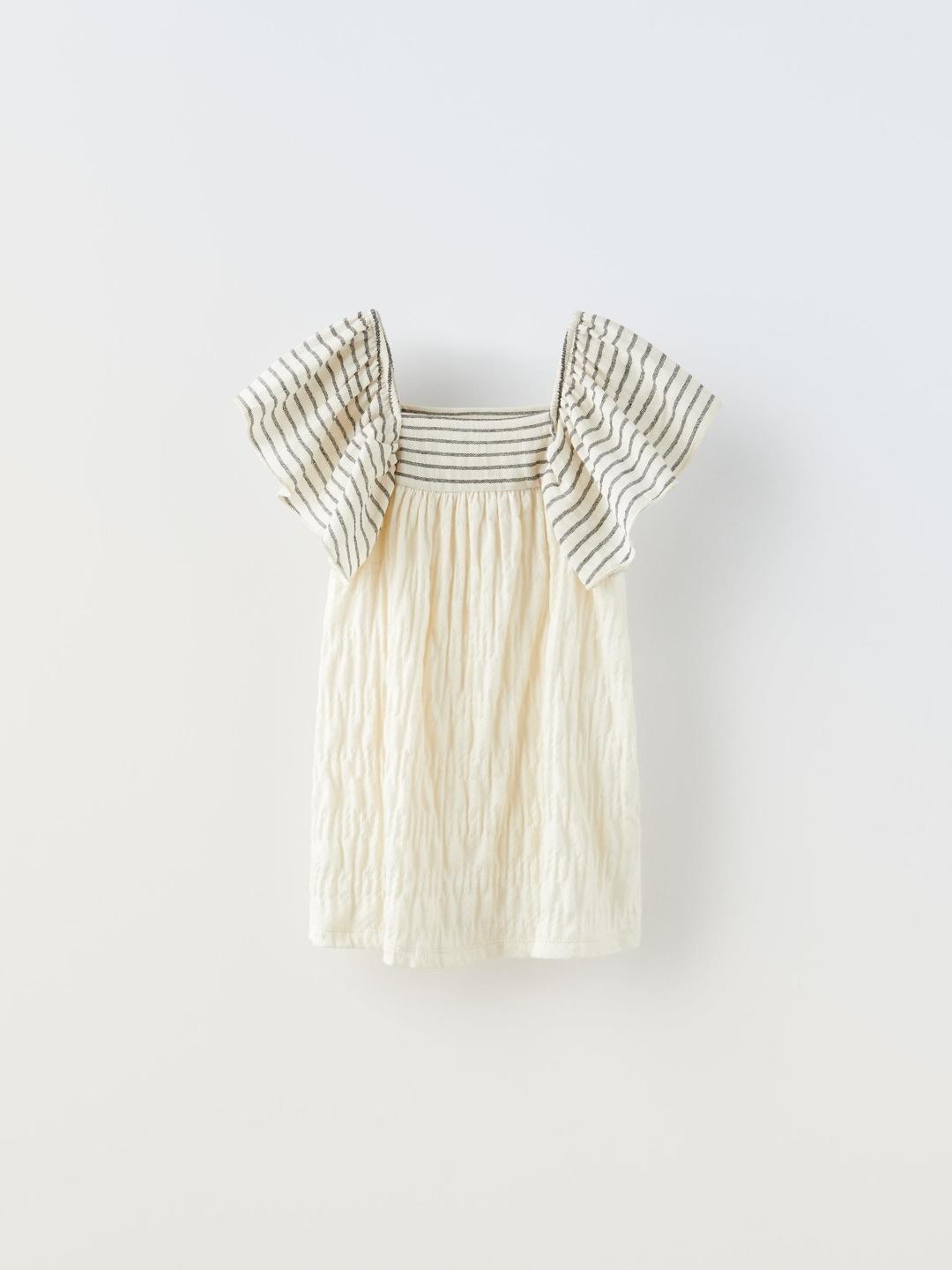 

ZARA Girls Beige Dresses