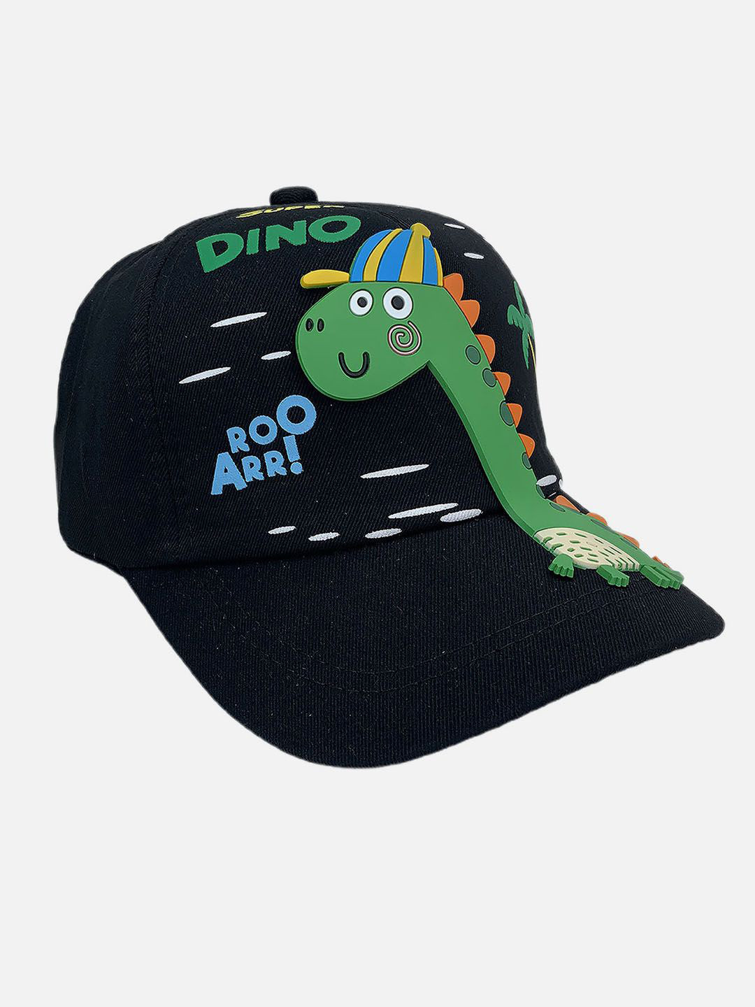 

Little Surprise Box LLP Kids Printed Baseball Cap, Black