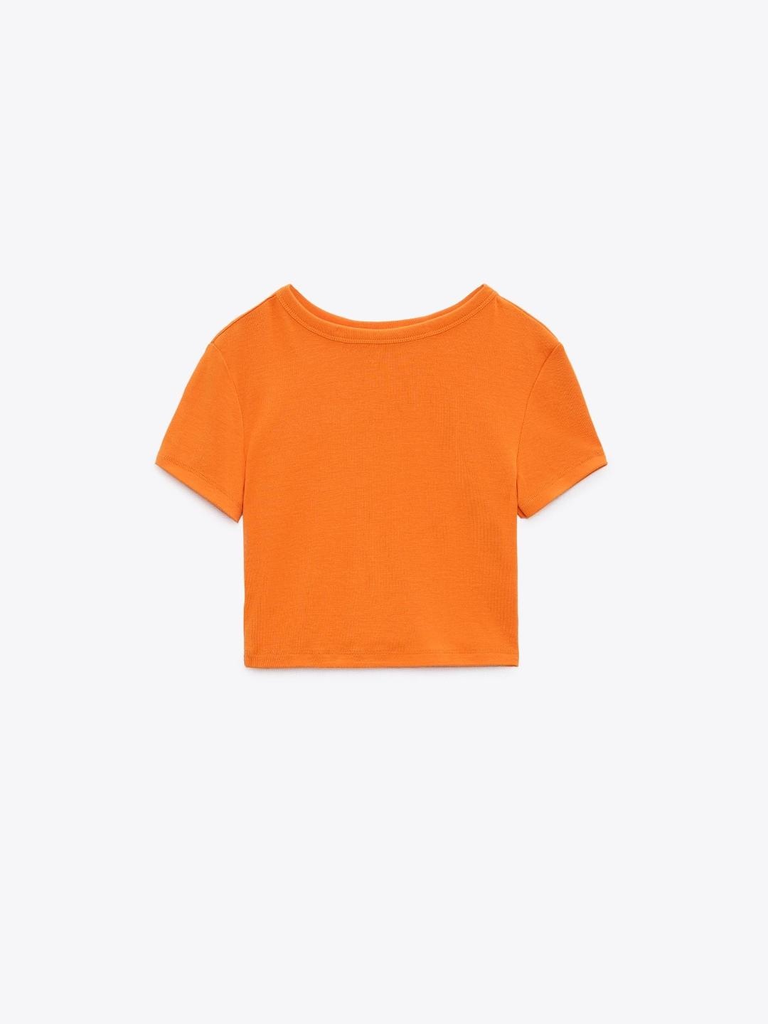 

ZARA Women Orange Tshirts