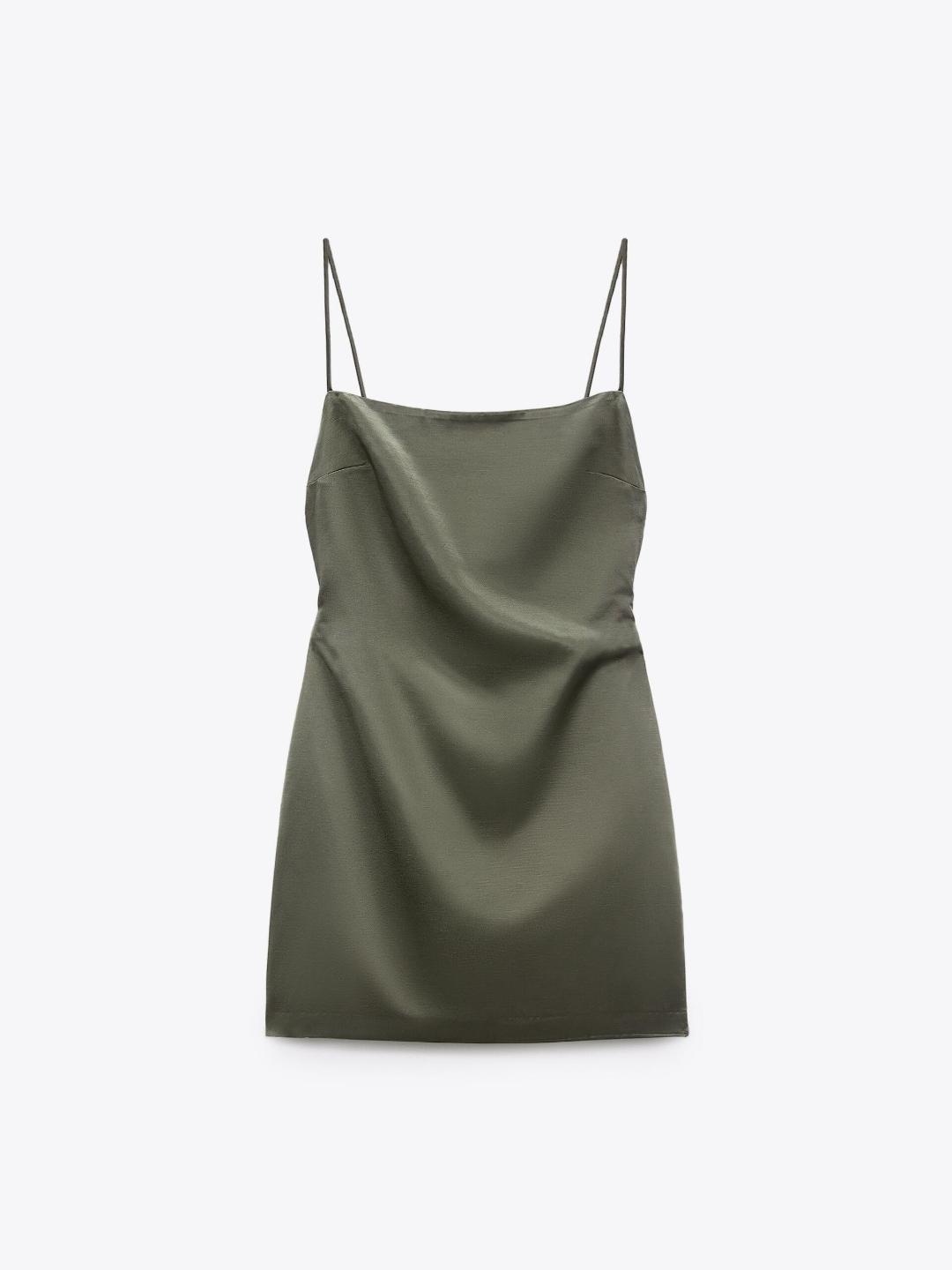 

ZARA Women Khaki Dresses