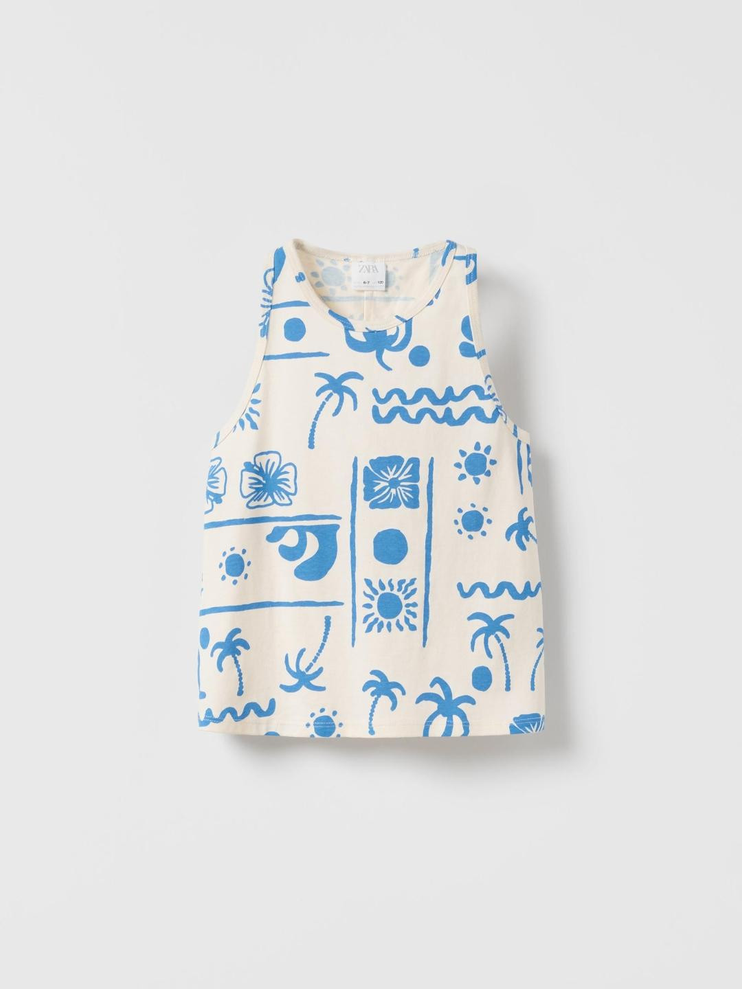 

ZARA Girls Blue Tshirts