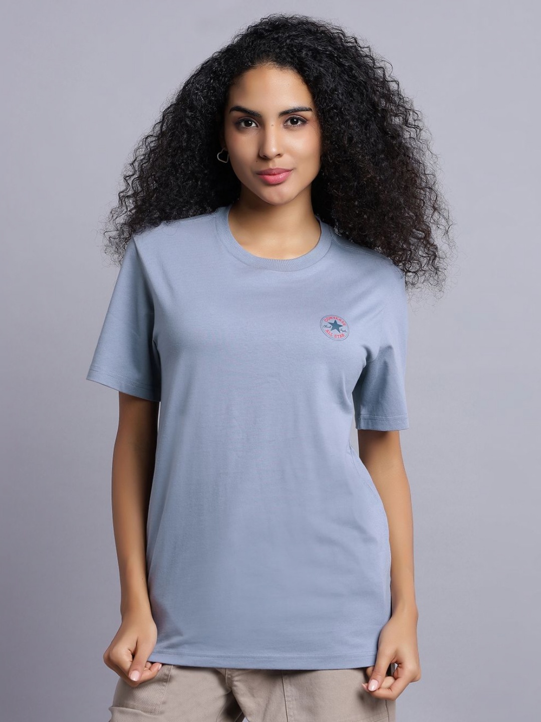 

Converse Unisex Go-To Mini Patch T-Shirt, Blue
