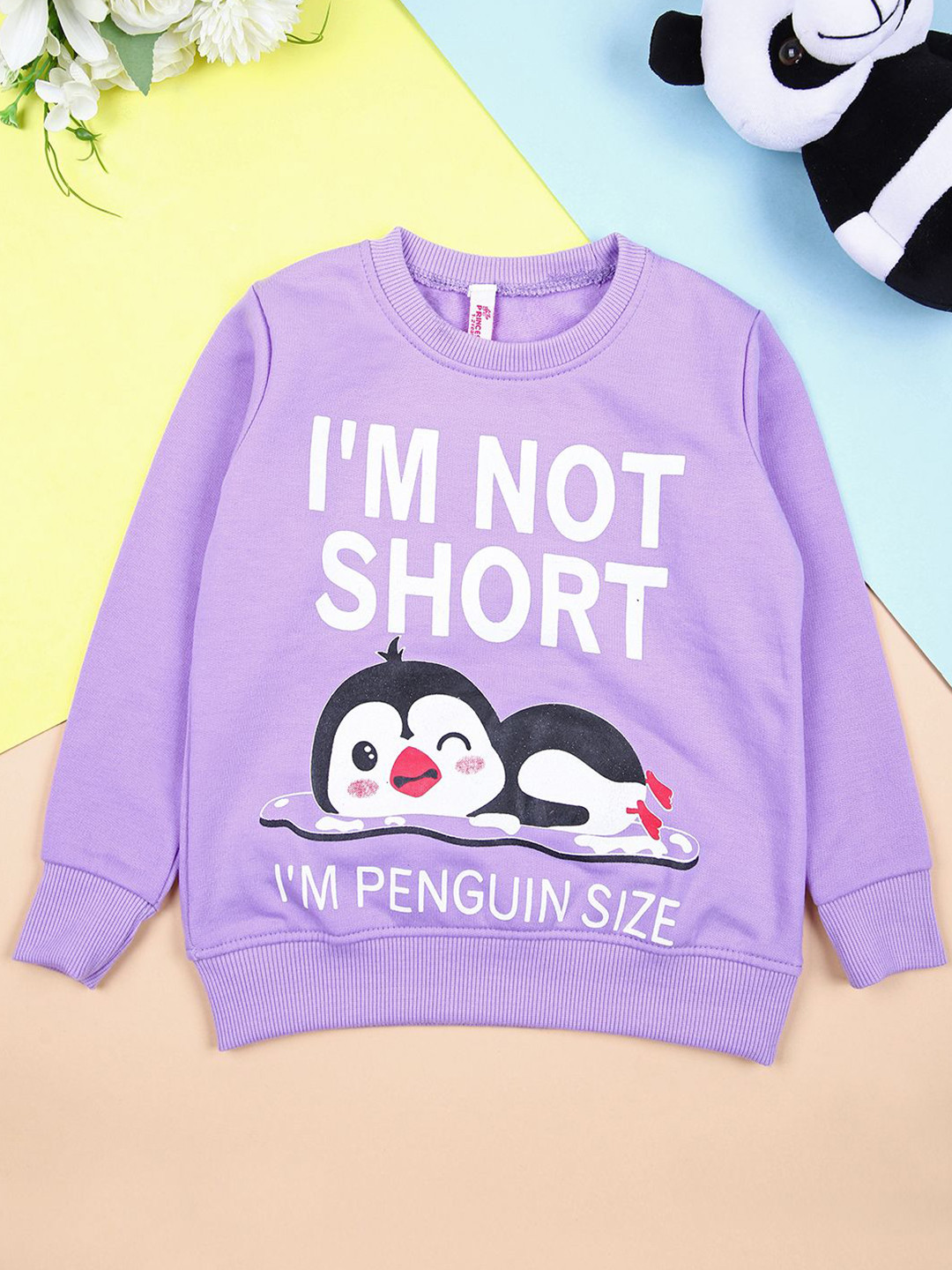 

V-Mart Girls Printed Pullover Sweatshirt, Lavender