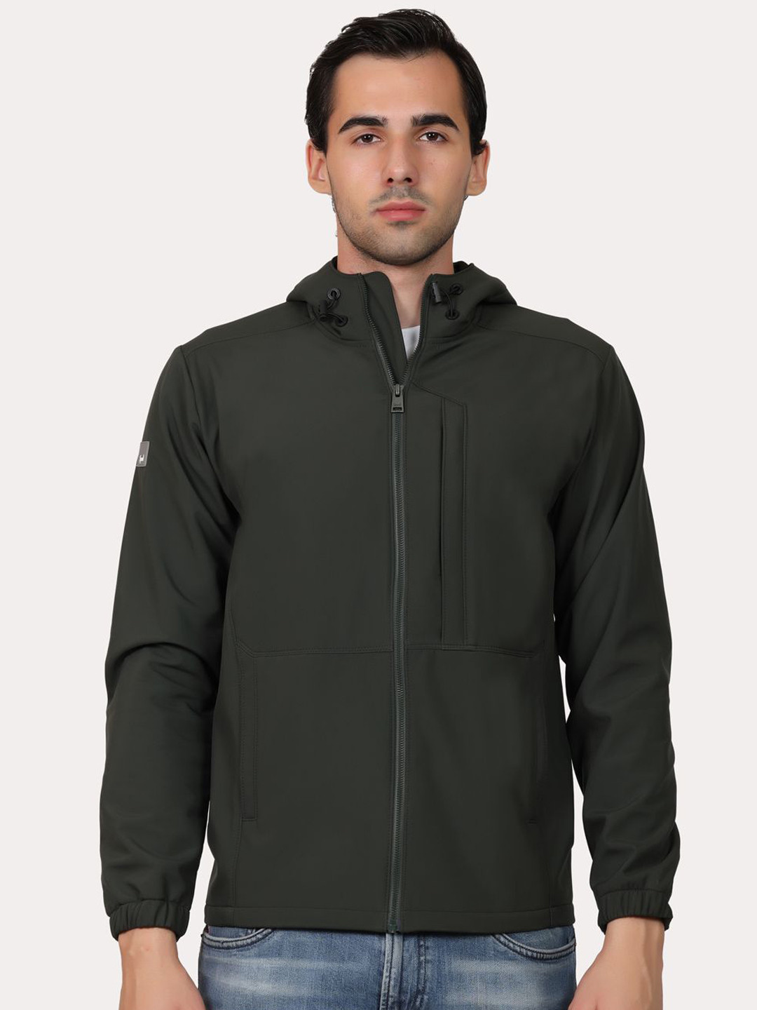 

Spirit Men Polyester Lightweight Tailored Jacket, Olive