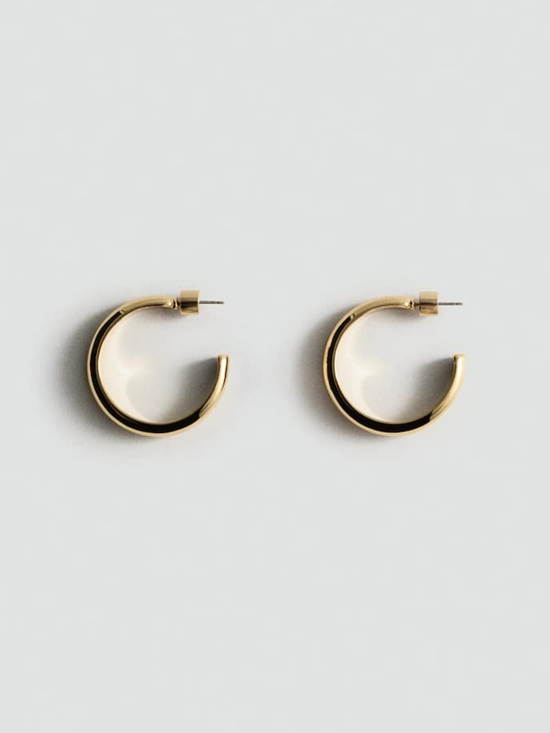 

MANGO Classic Half Hoop Earrings, Gold