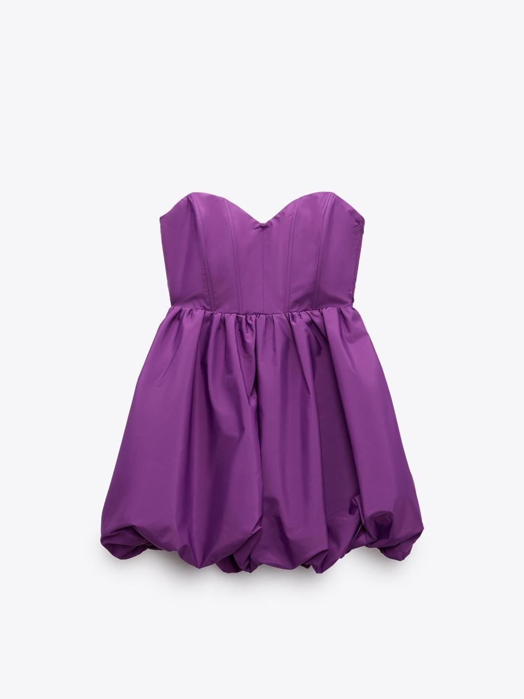 

ZARA Women Violet Dresses