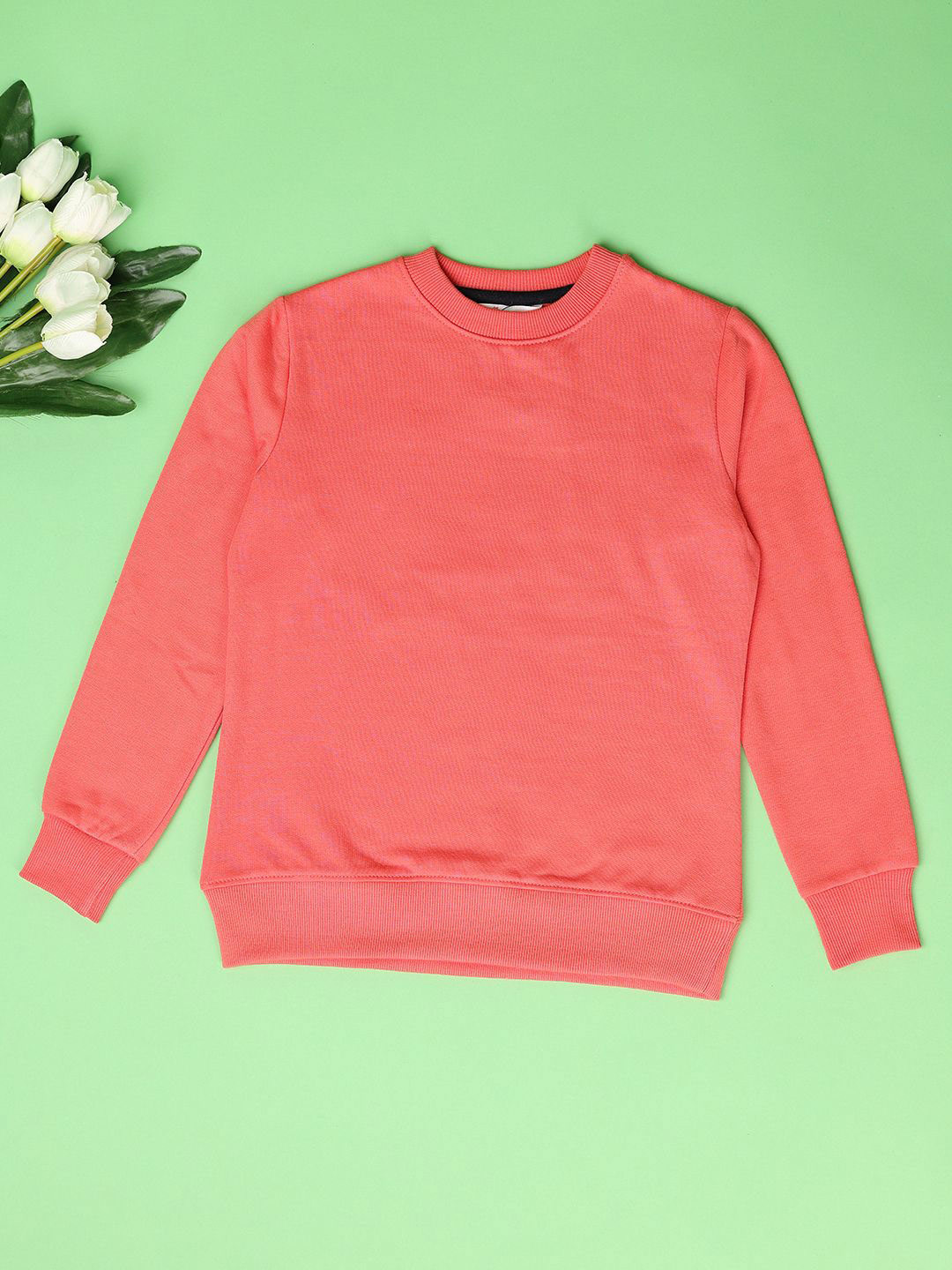 

V-Mart Girls winters Sweatshirt, Coral