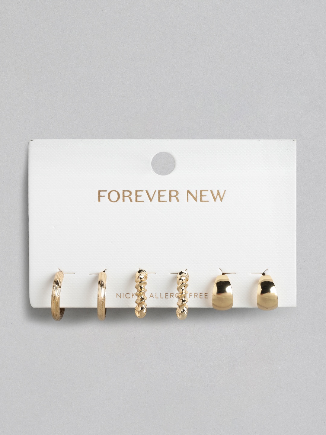 

Forever New Gold-Plated Half Hoop Earrings