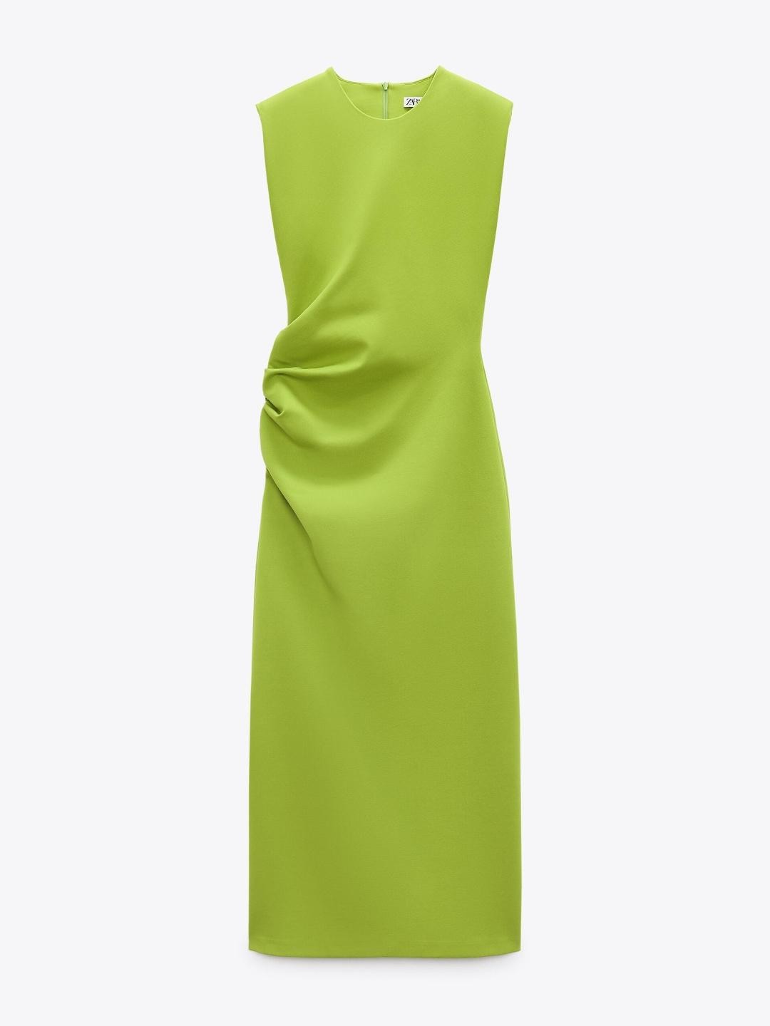 

ZARA Women Fluorescent Green Dresses