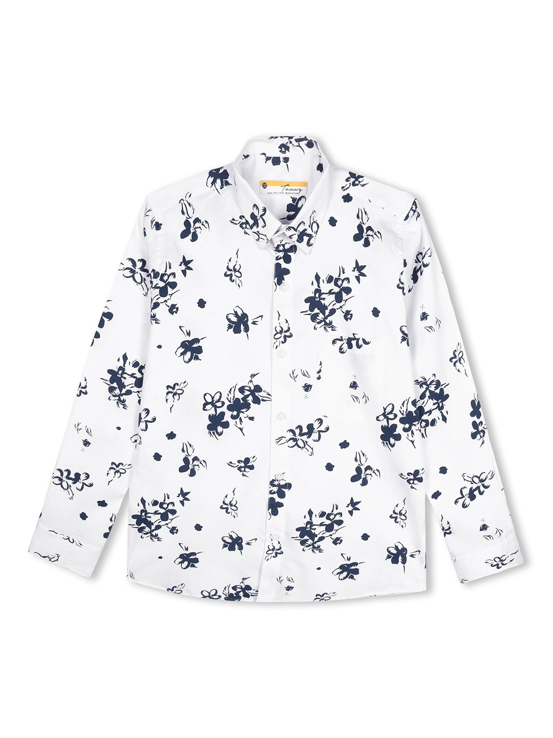 

BAESD Boys Floral Opaque Printed Casual Shirt, White