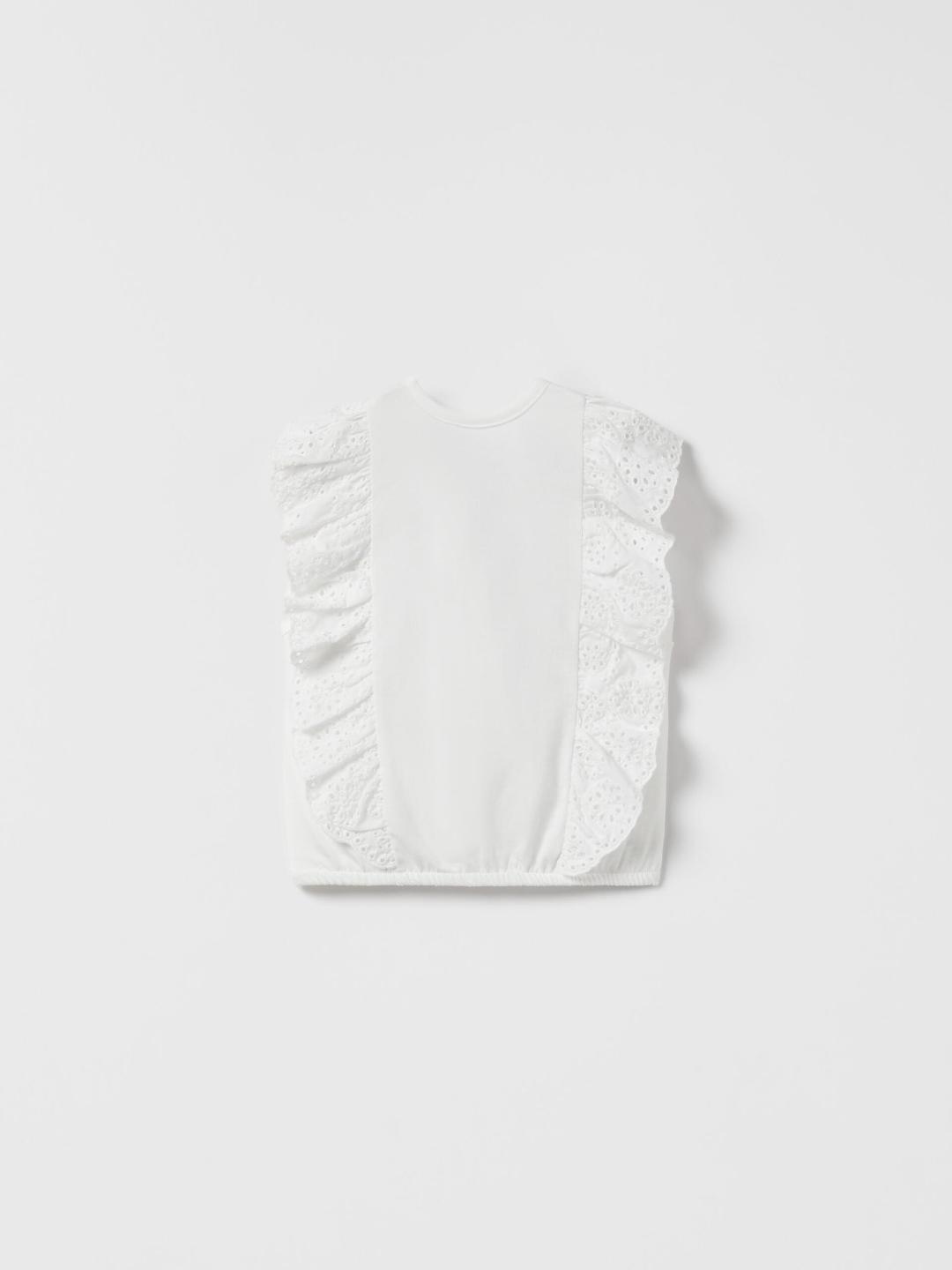 

ZARA Kids-Unisex White Tshirts