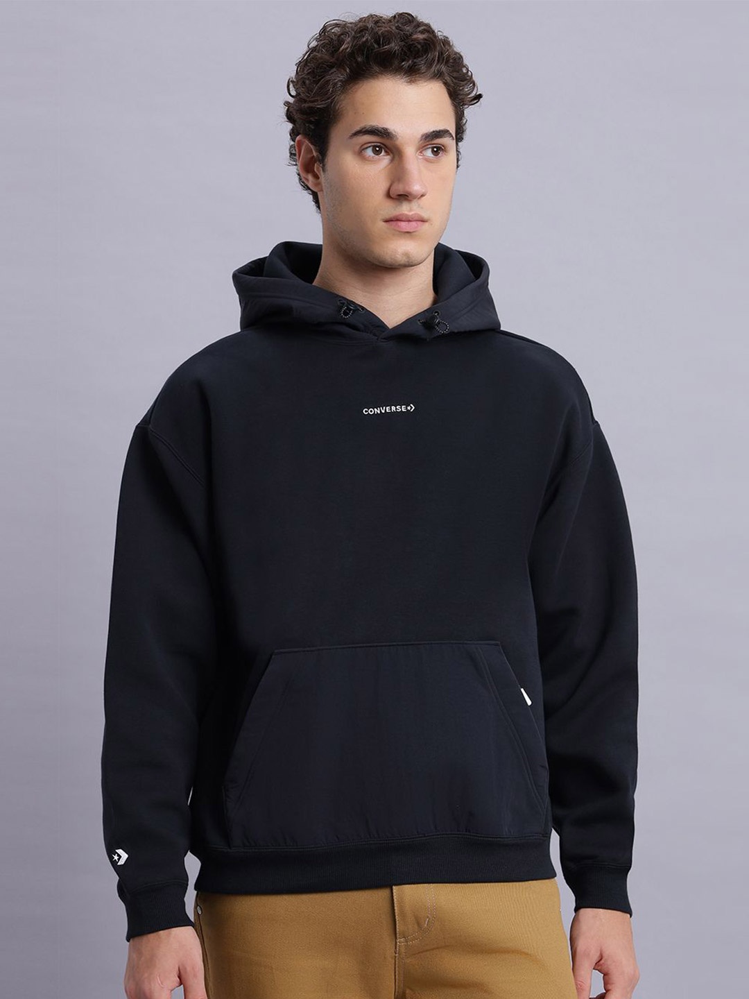 

Converse Men Wordmark Hoodie, Black