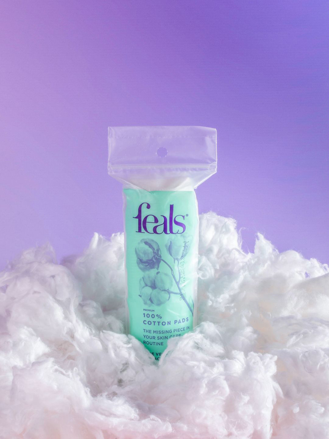 

FEALS Set Of 3 Cotton Pads With Aloevera - 120 Pad Each, White
