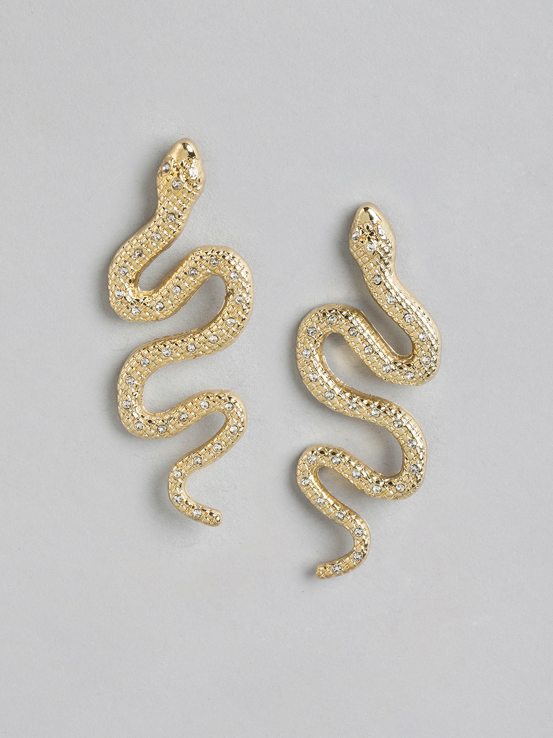 

Forever New Gold-Plated Animal Shaped Drop Earrings