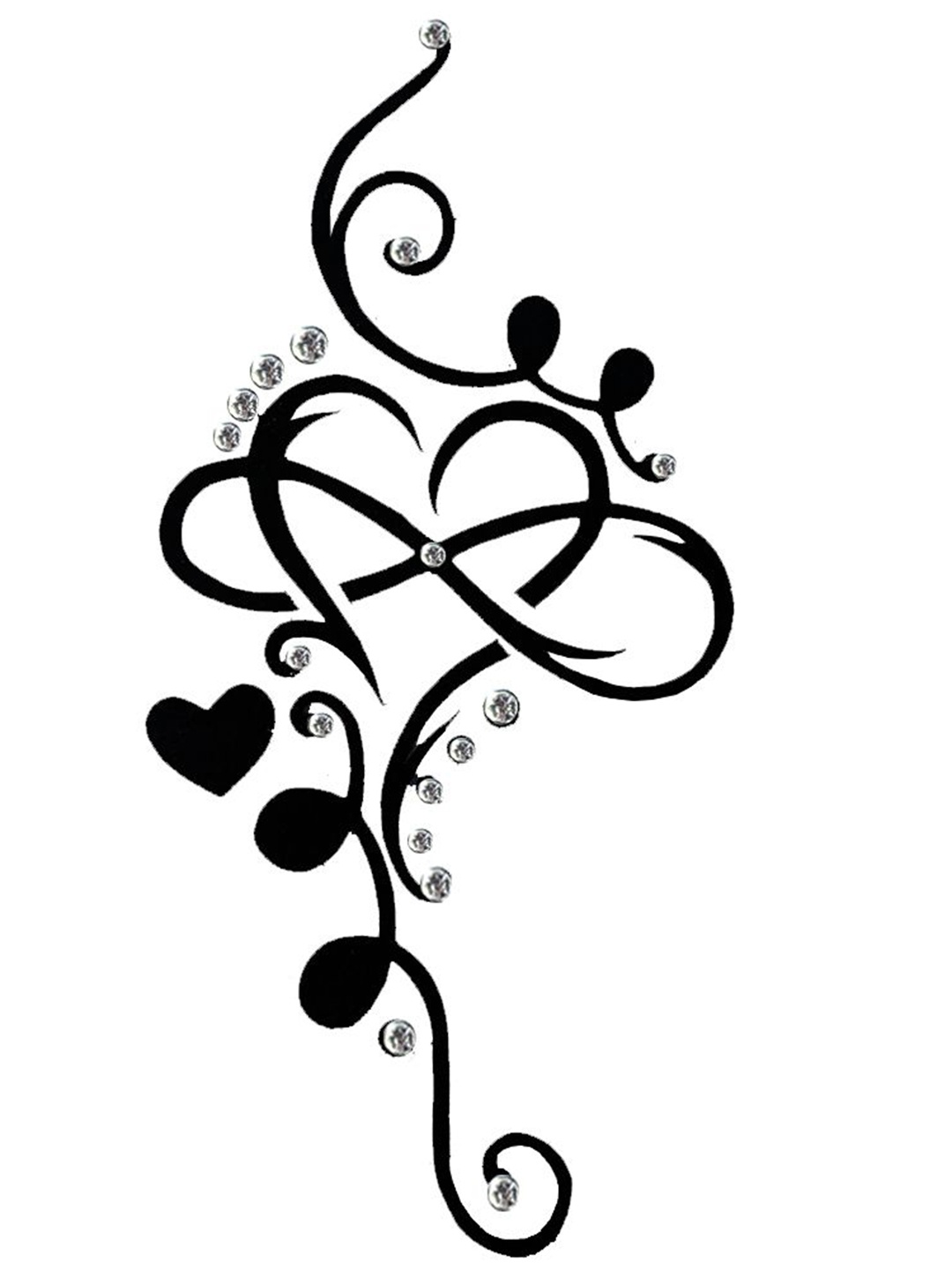 

Comet Busters Body Jewel Temporary Tattoo, Black