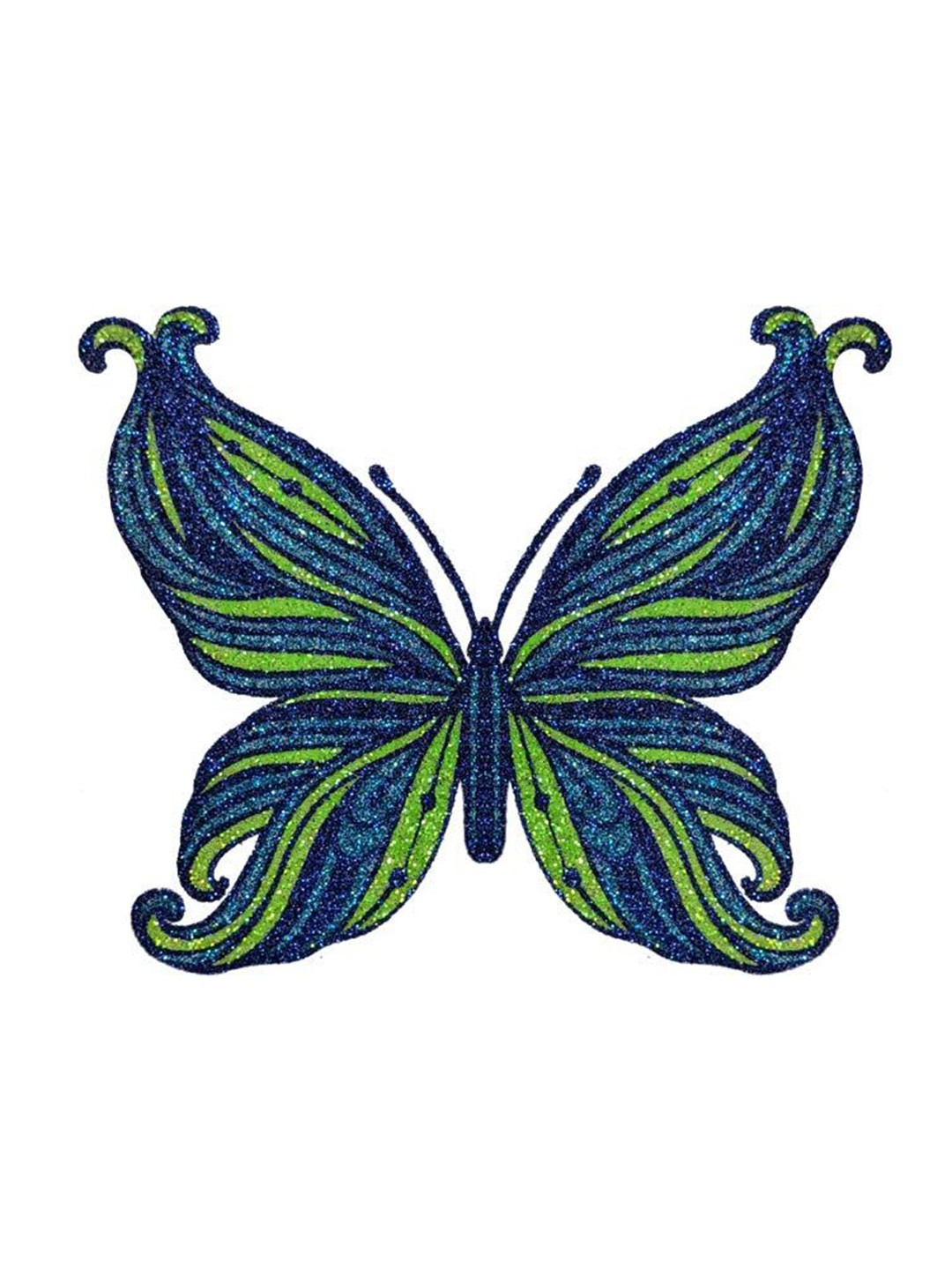 

Comet Busters Temporary Body Jewel Butterfly Tattoo, Blue