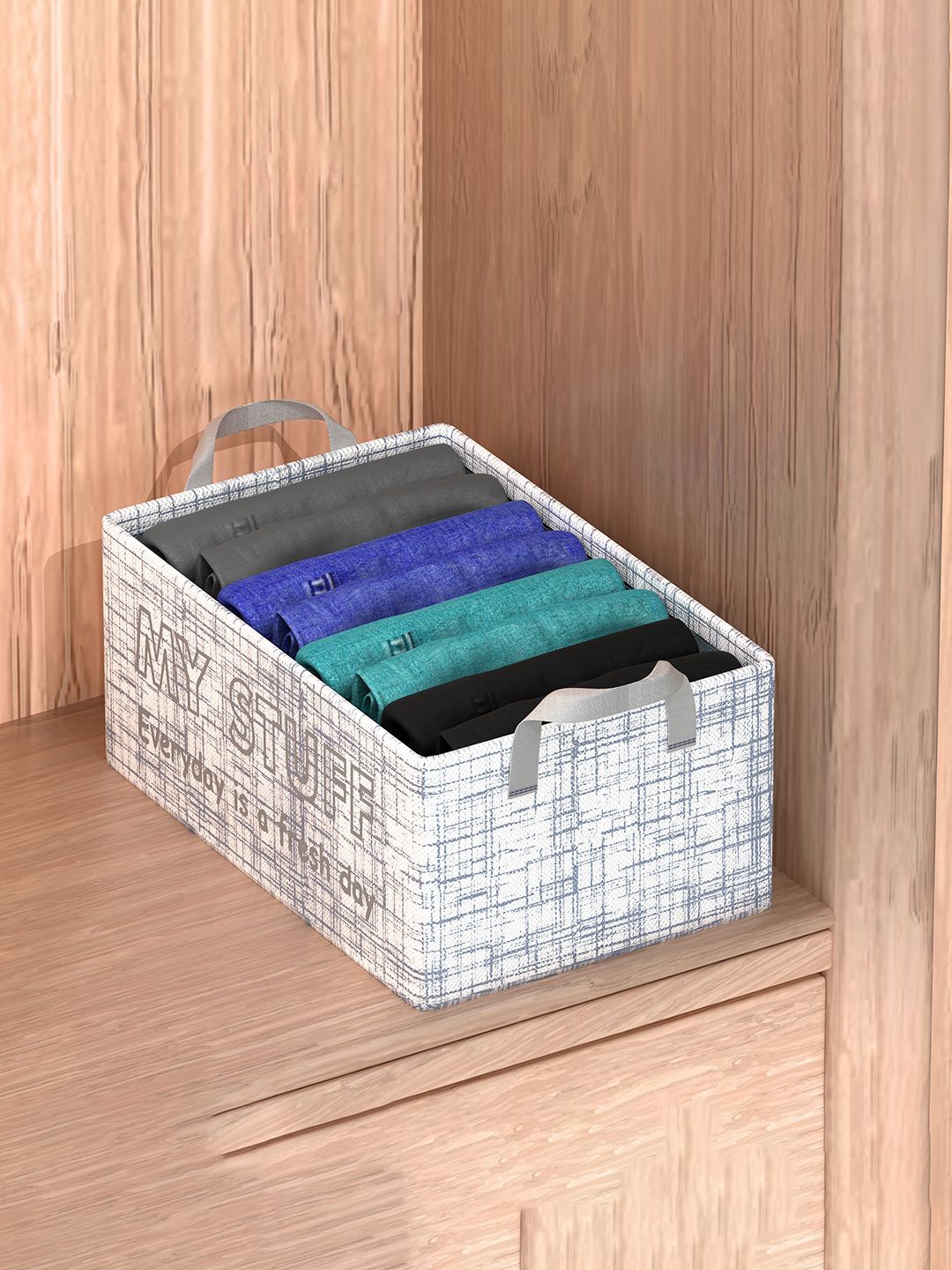 

Kuber Industries Grey & White Drawer Organisers