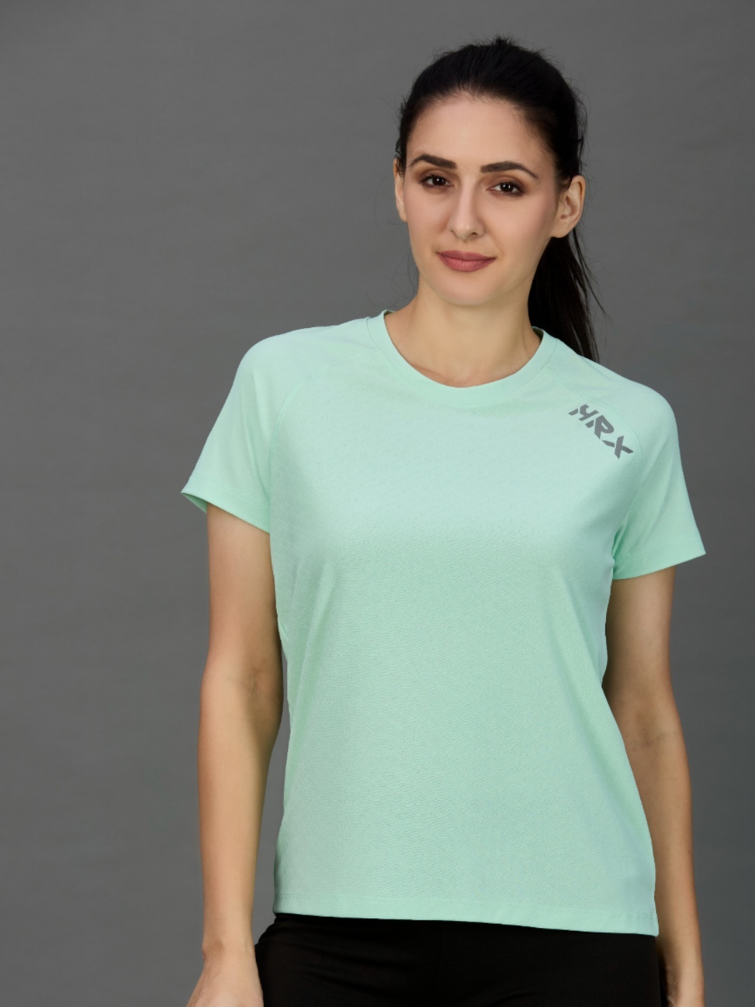 

HRX by Hrithik Roshan Women Solid Round Neck T-shirt, Green