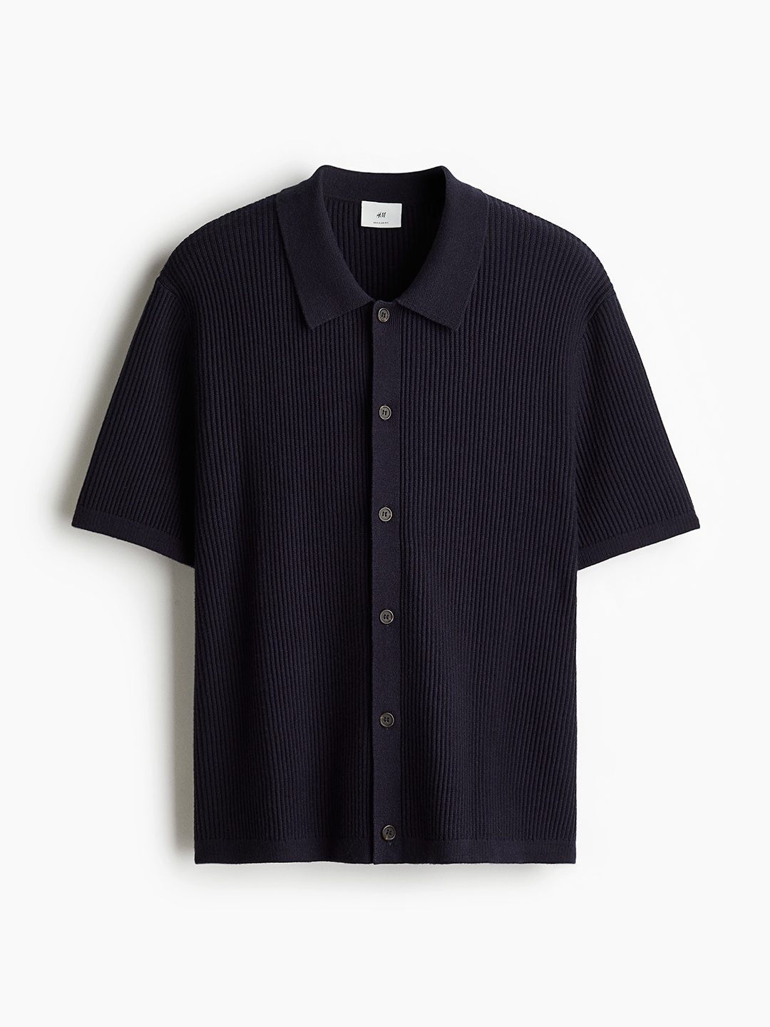 

H&M Short Sleeve Shirts, Navy blue