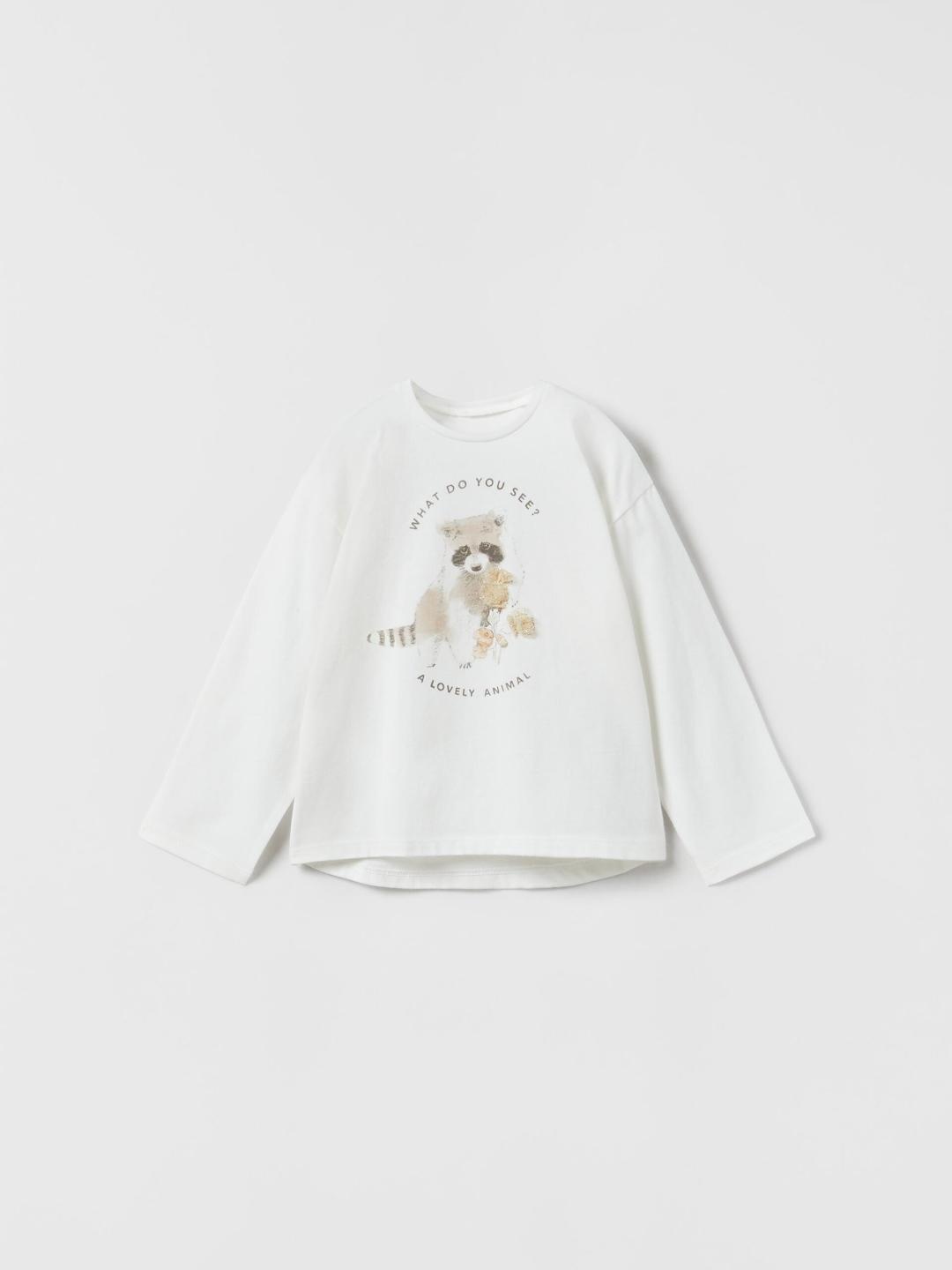 

ZARA Kids-Unisex White Tshirts