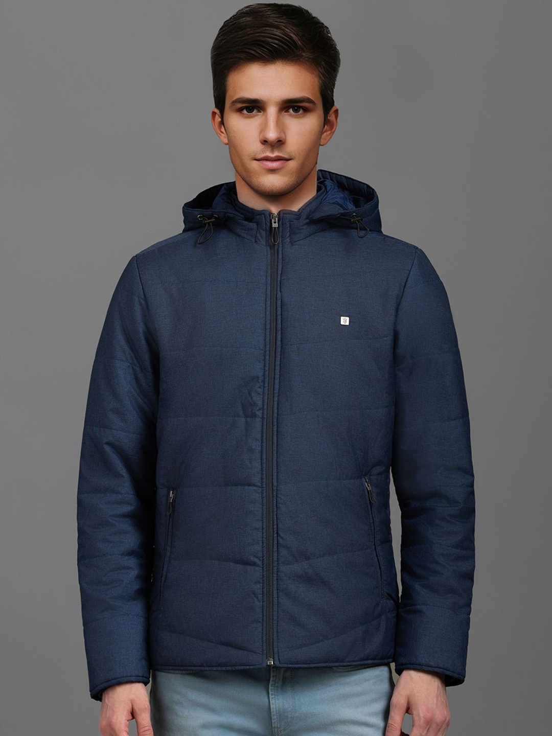 

Louis Philippe Sport Men Padded Jacket, Navy blue