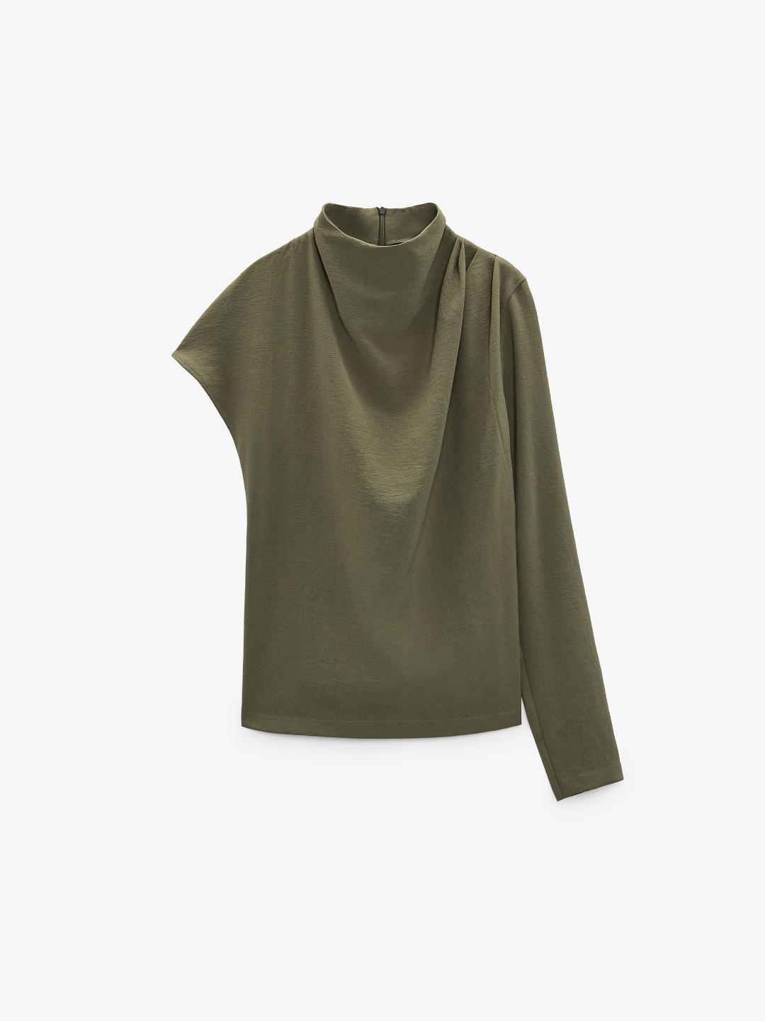 

ZARA Women Khaki Tshirts