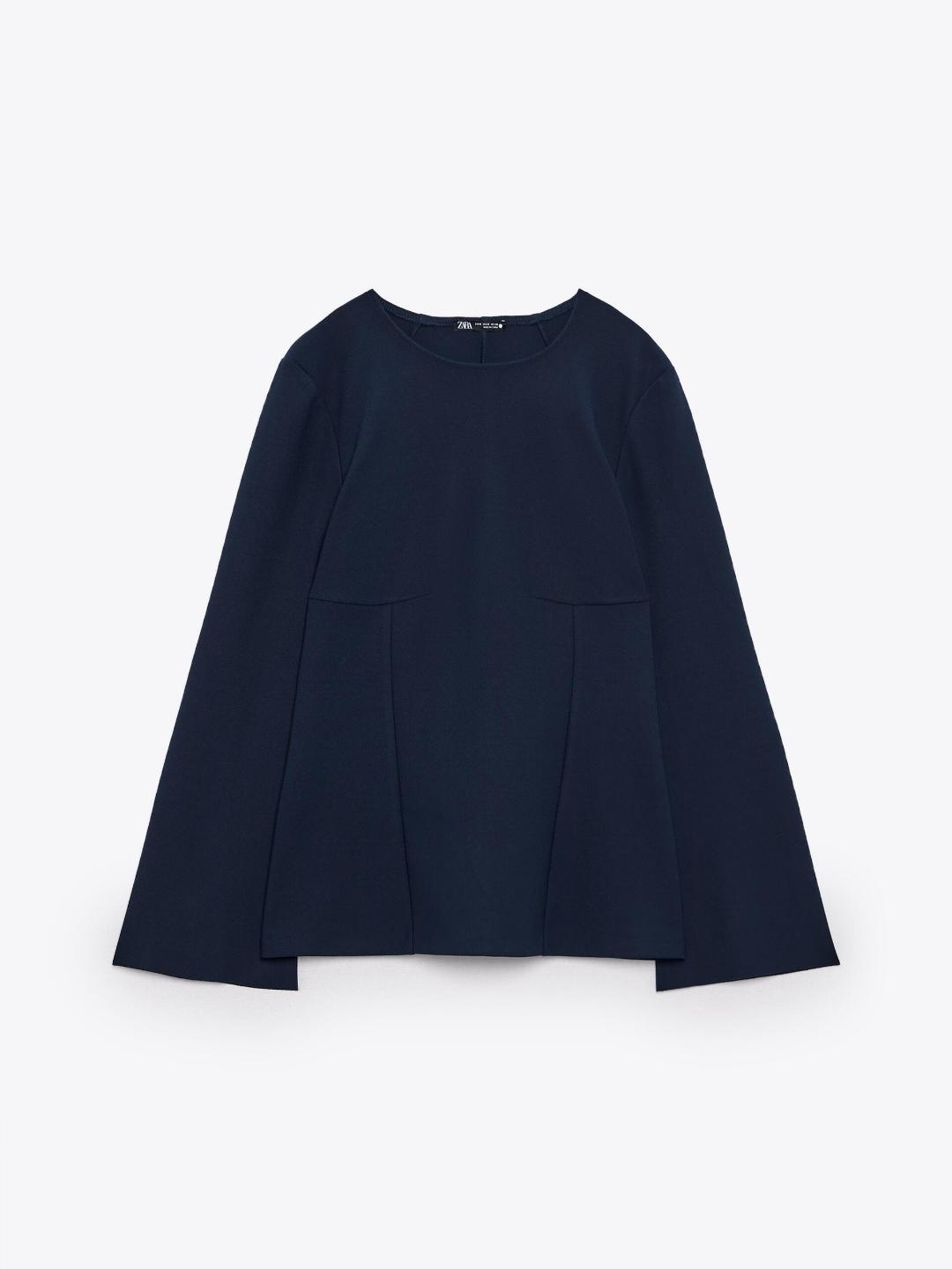 

ZARA Women Navy Blue Tshirts