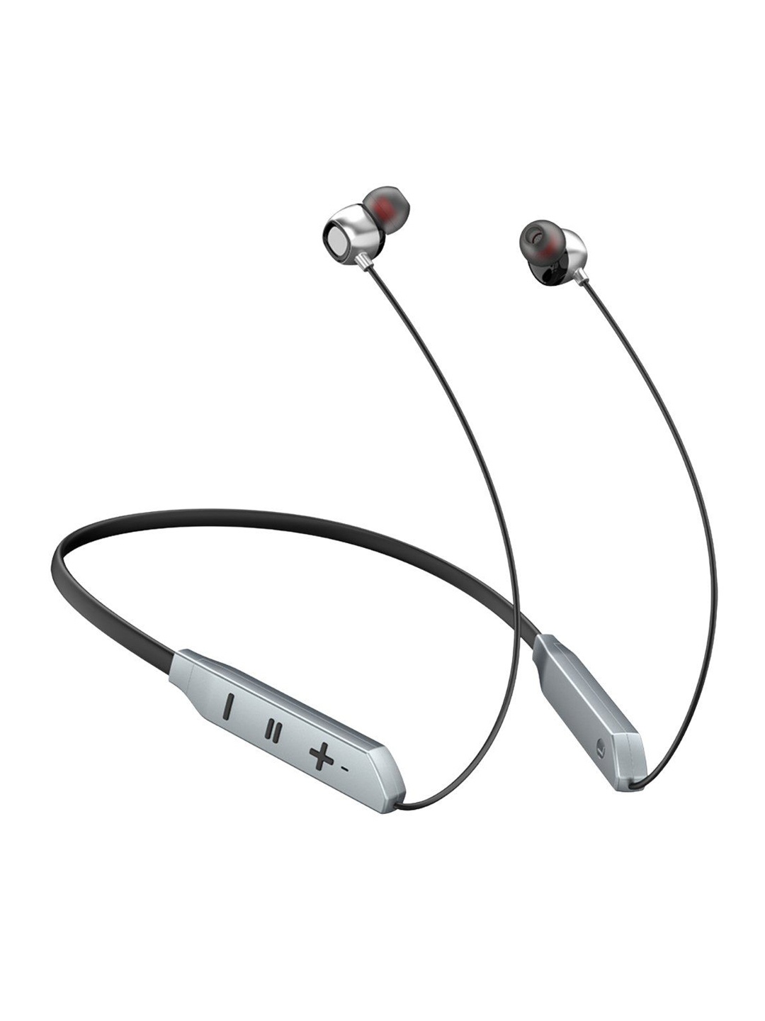 

zusix Bravo 60 With Upto 40 Hrs Playtime In-Ear Wireless Neckband, Silver