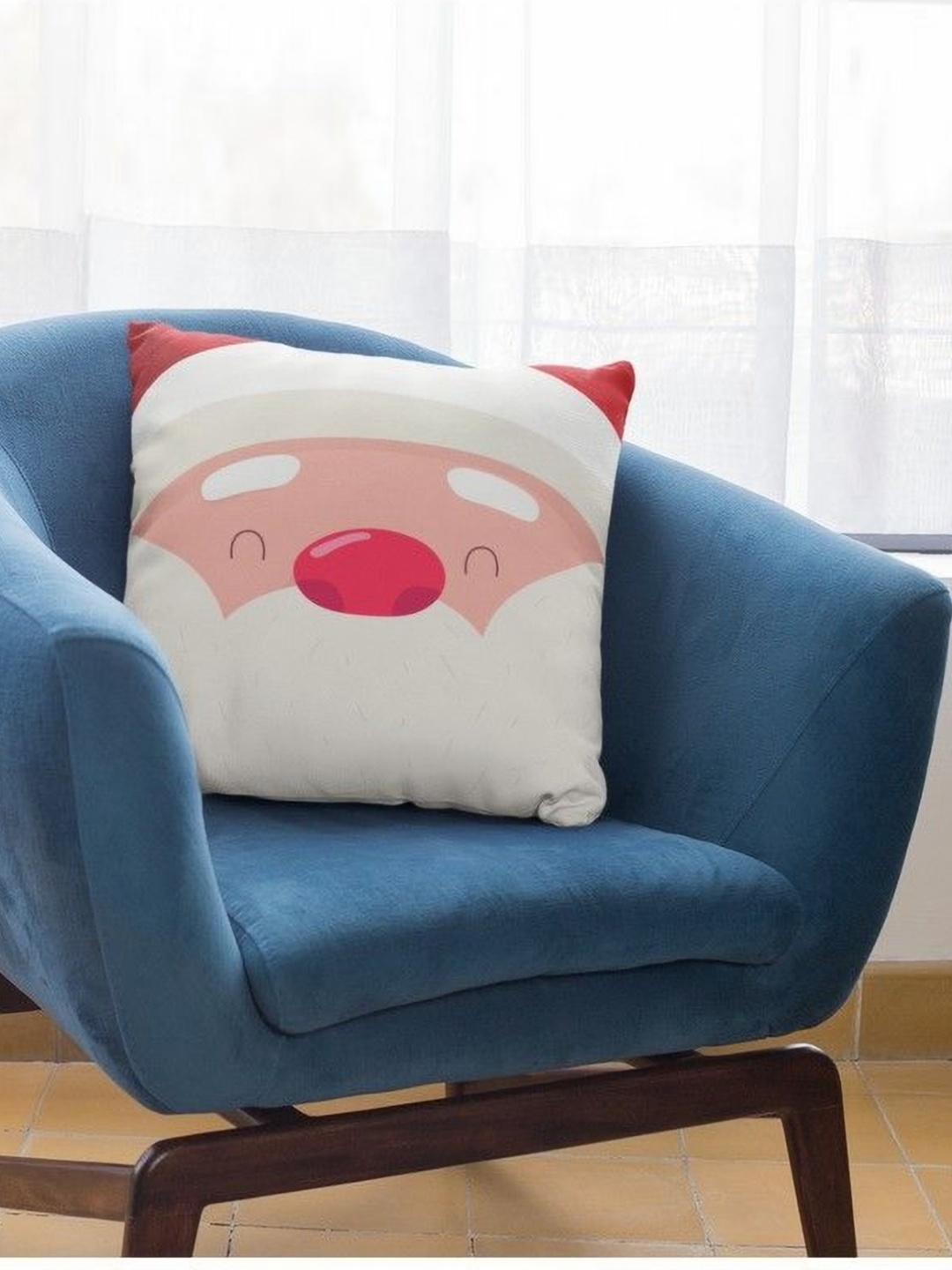 

THEYAYACAFE White & Red Quirky Velvet Square Cushion Covers