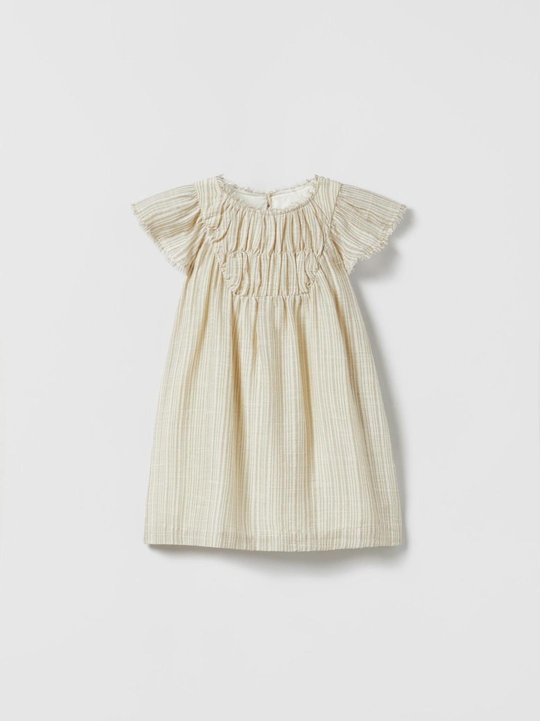 

ZARA Girls Beige Dresses