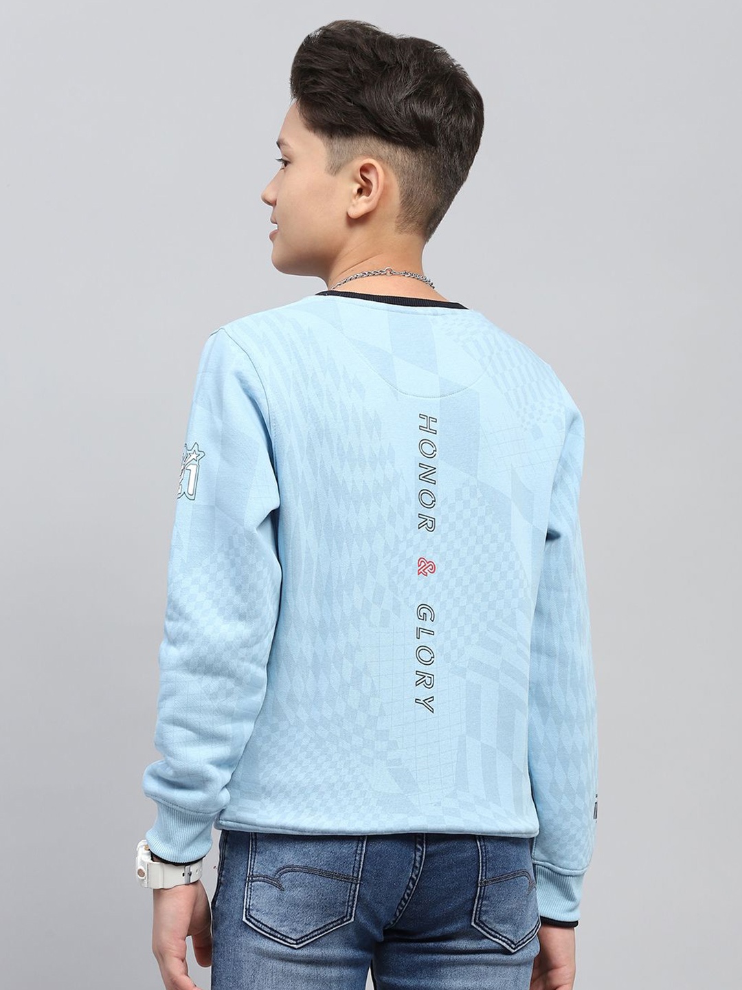 

Monte Carlo Boys Printed Pullover Sweatshirt, Blue