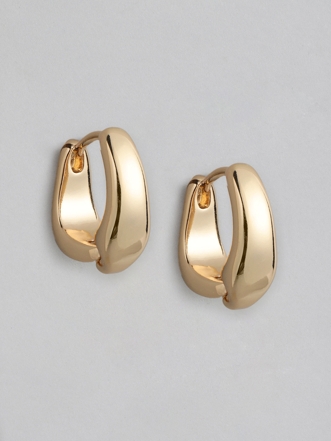 

Forever New Gold-Plated Contemporary Hoop Earrings