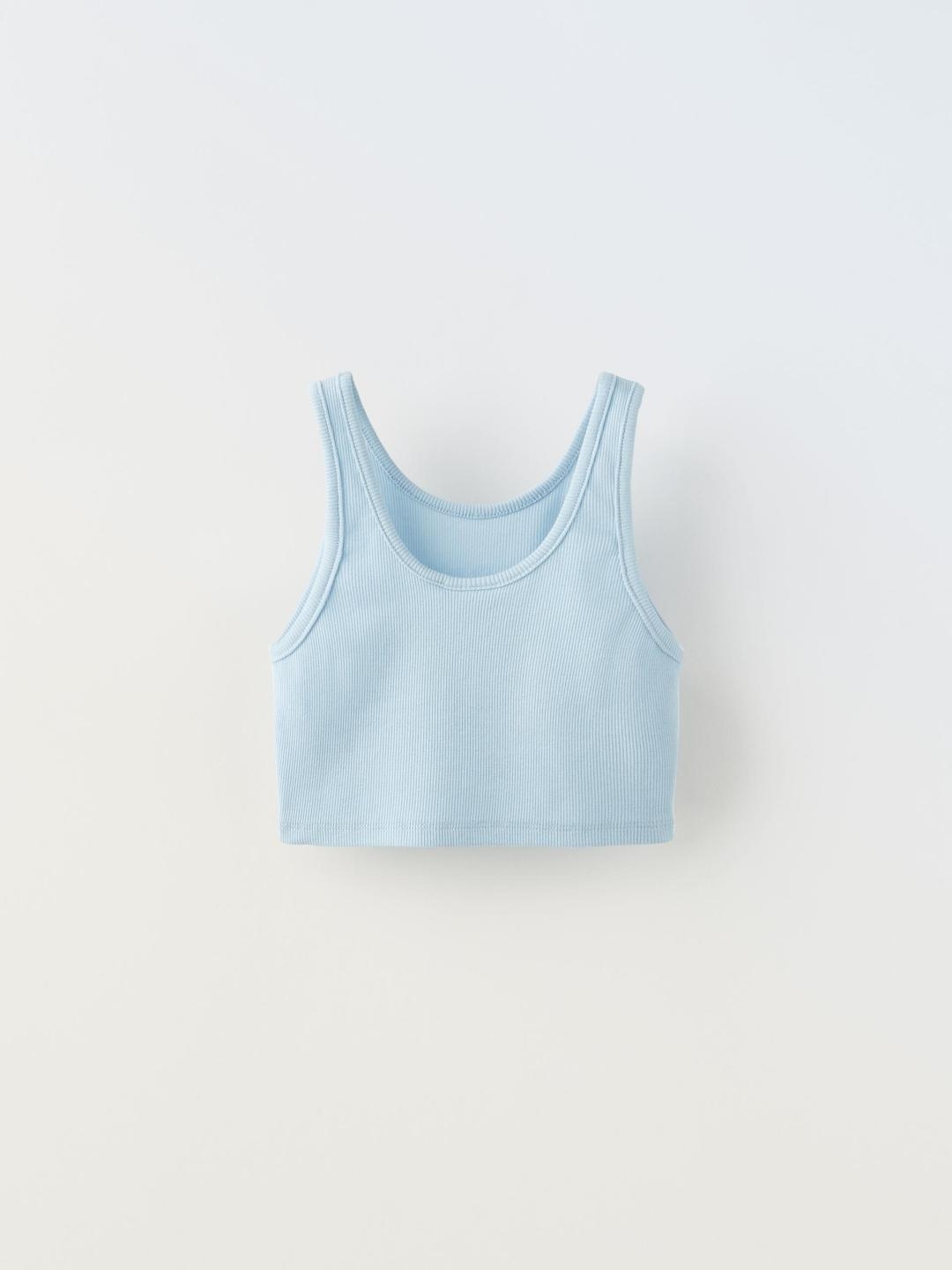 

ZARA Girls Blue Tshirts