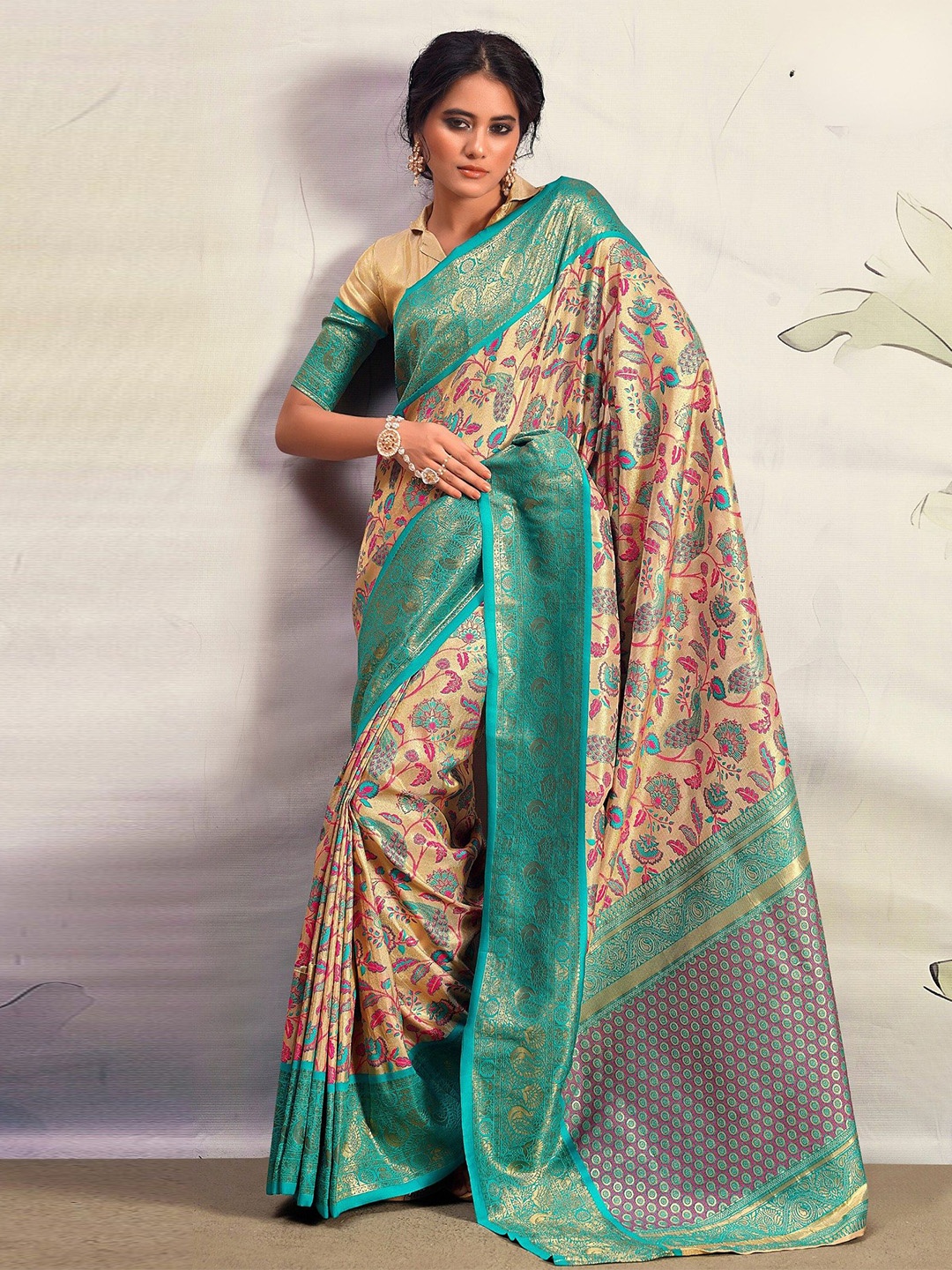 

MySilkLove Woven Design Zari Banarasi Saree, Blue