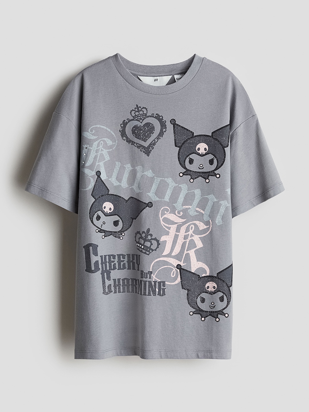 

H&M Girls Clothing Tops T-Shirts, Grey