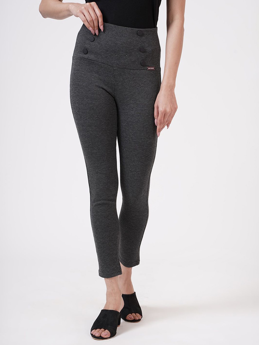 

SHECZZAR Women Skinny Fit Jeggings, Black