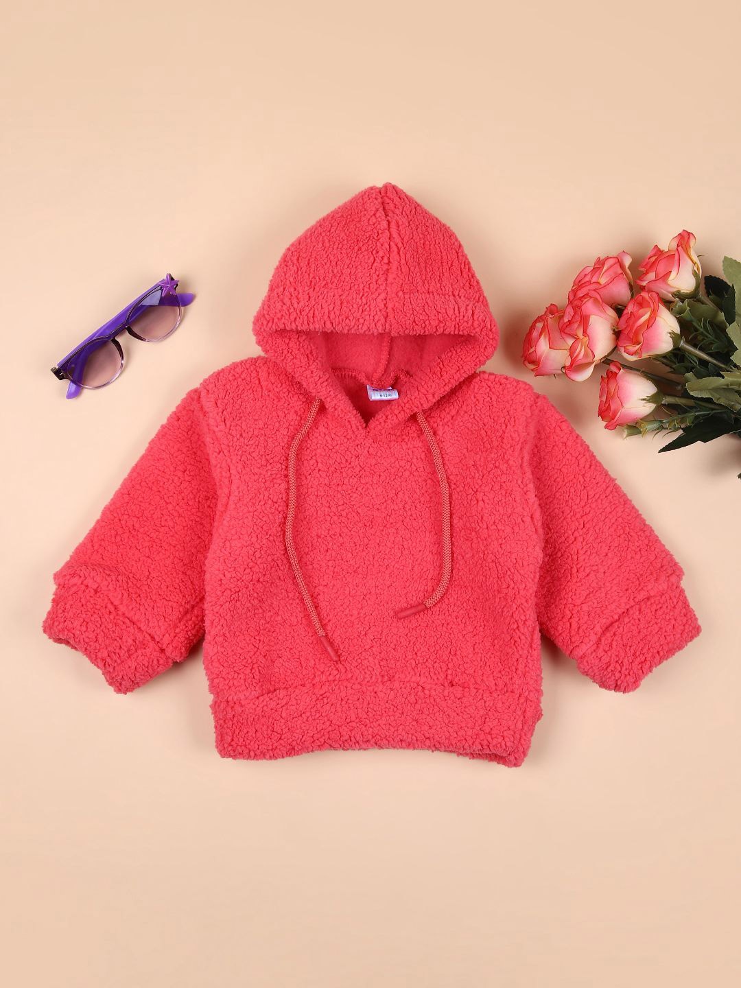 

V-Mart Kids Hooded Sweatshirt, Coral