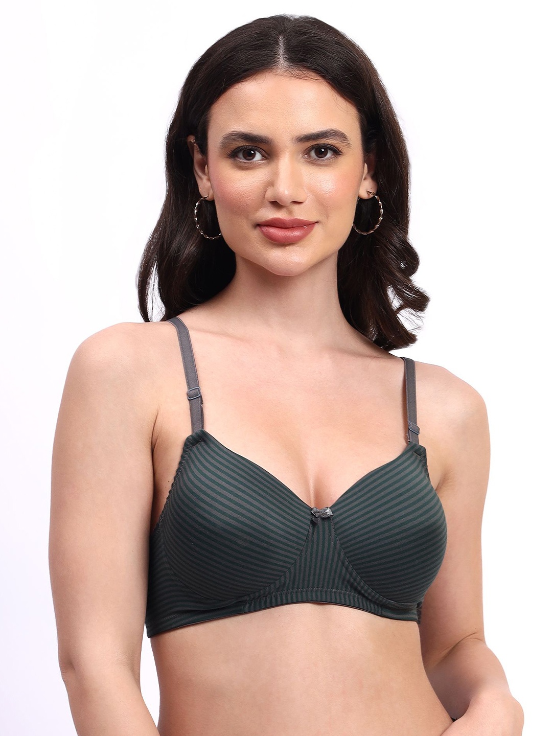 

Skin Beauty Full Coverage Lightly Padded Cotton T-shirt Bra, Green