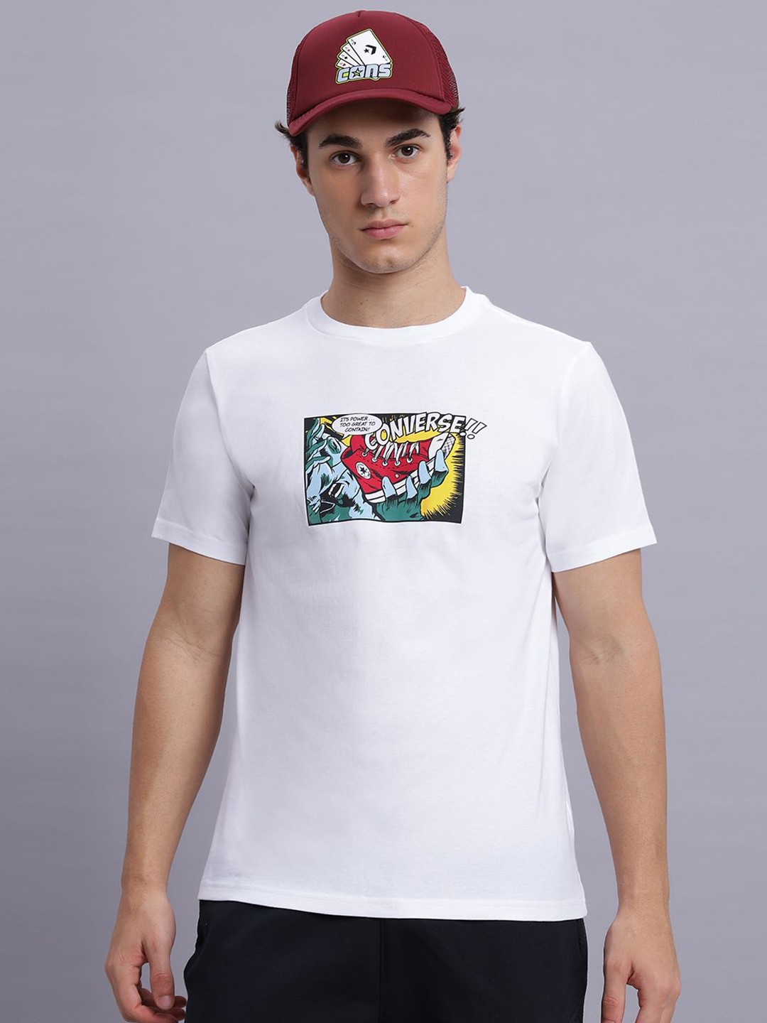 

Converse Men Comic T-Shirt, White